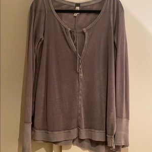 Long sleeve see through shirt